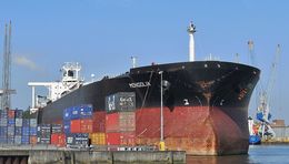 Ref PVT248 Mongolia Tanker Layed Up At Rotterdam Docks Holland 2017 (C)RLT Aviation And Maritime Images 2018
