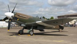Ref SPR40 Supermarine Spitfire Mk XIX PR890 F-AZJS RAF Private Ownership Duxford Aerodrome Cambridgeshire Gt Britain 2010 (C)RLT Aviation And Maritime Images 2018