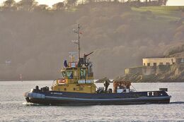 Ref TSV119 SD Hercules Tug Plymouth Sound Plymouth Devon Gt Britain 2012 (C)RLT Aviation And Maritime Images 2018 opt
