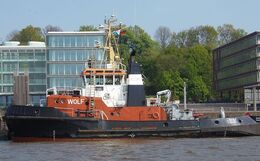 Ref TSV211 Wolf Tug Port Of Hamburg Germany 2014 (C)RLT Aviation And Maritime Images 2018 opt