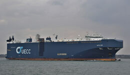 Ref VCR-210 Auto Eco Truck And Vehicle Carrier Southampton Water Hampshire GB 2021 (C)Copyright Reserved RLT-Aviation And Maritime Images 2021