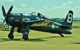 Ref GRB1 Grumman F8F Bearcat 2P 121714 G-RUMM USN/Patina Ltd Duxford Aerodrome Gt Britain 2010 (C)RLT Aviation And Maritime Images 2018