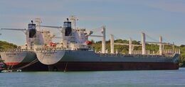 SANTA GIULIANA (9126481) & SANTA GIULIETTA (9141778) Geared Container Ships Ow-Claus Peter Offen KG In Lay Up-River Fal Nr Falmouth Cornwall UK 2010 Order Number GCT19