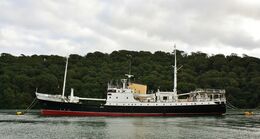 WINDSOR CASTLE Owner Unknown (5419957) Ex-British Northern Lights Buoy Tender Now A Private Yacht Layed Up River Fal Trelissick Cornwall UK 2012 Order No-TDR2