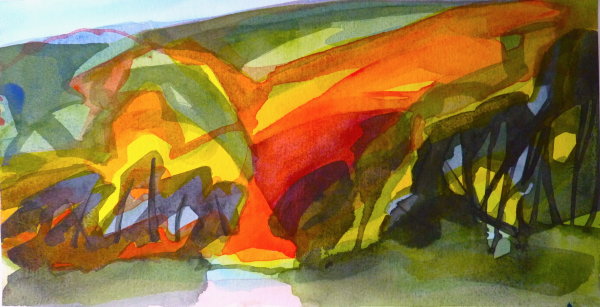 Bright Valley. See now at the Aubrey Gallery, Gt. Dunmow, Essex.