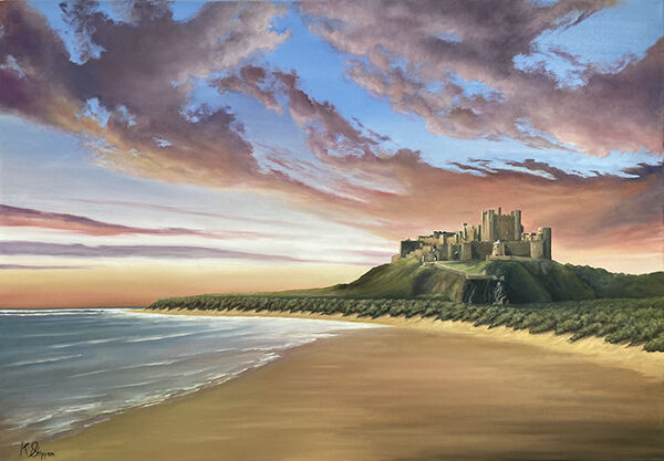 Sunrise over Bamburgh Castle