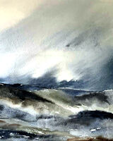 Yorkshire Moors mixed media