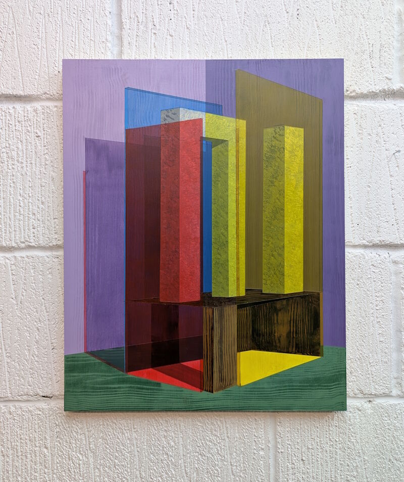Artifact (Purple) - 16 x 20 inches - Acrylic on panel - 2026