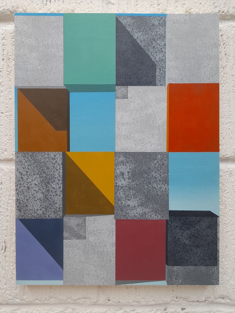 Facade 3 - 40 x 30 cm - Acrylic on panel - 2025