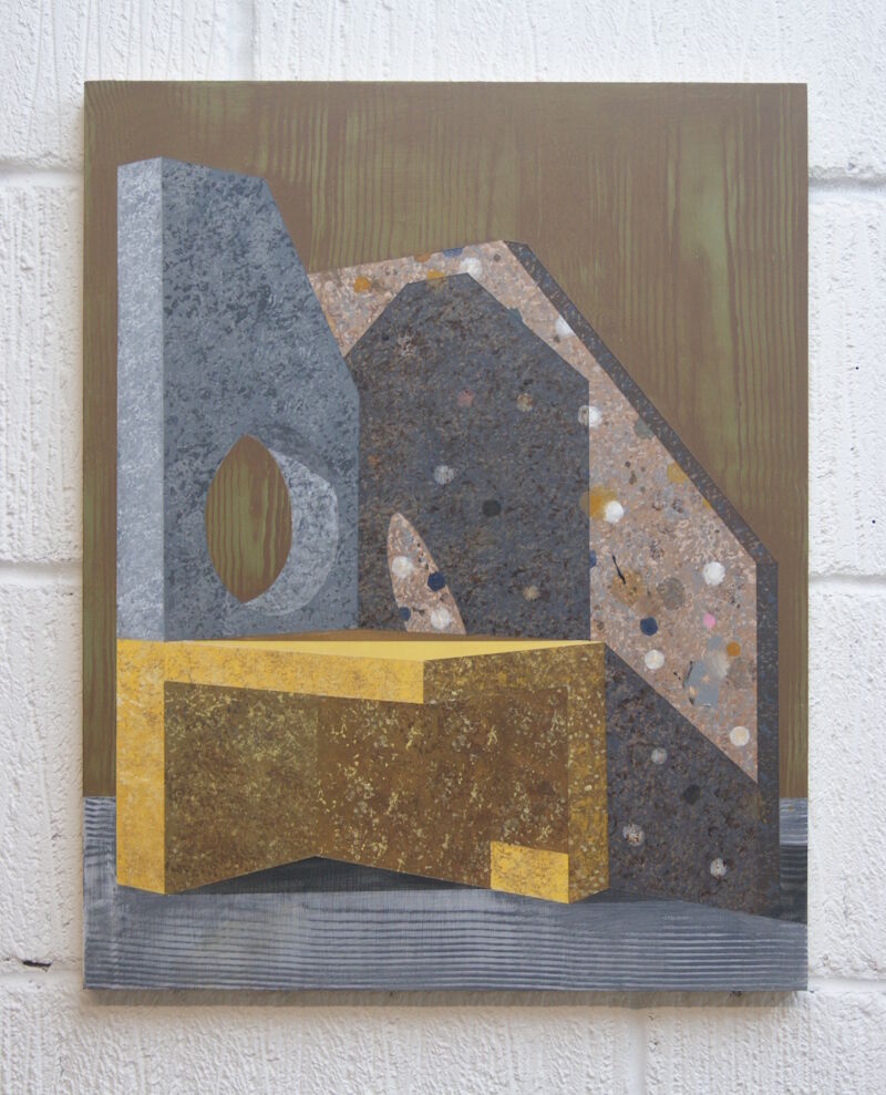 Fragment (Brown) - 50.5 x 40.5 cm - Acrylic on panel - 2025