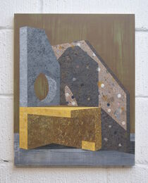 Fragment (Brown) - 50.5 x 40.5 cm - Acrylic on panel - 2025