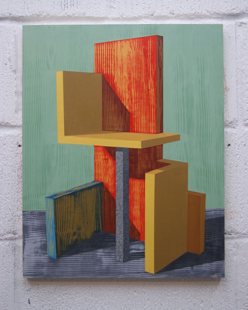 Fabrication (Sage) - 50.5 x 40.5 cm - Acrylic on panel - 2025