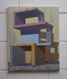 Fabrication (Yellow) - 50.5 x 40.5 cm - Acrylic on panel - 2025