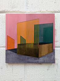 Prism (Pink) - 30 x 30 cm - Acrylic on panel - 2026