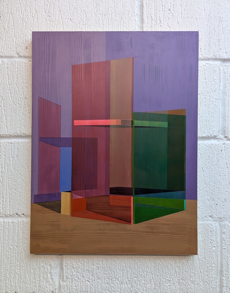 Articfact (Mauve) - 24 x 18 in - Acrylic on panel - 2026