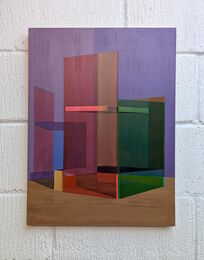 Articfact (Mauve) - 24 x 18 in - Acrylic on panel - 2026