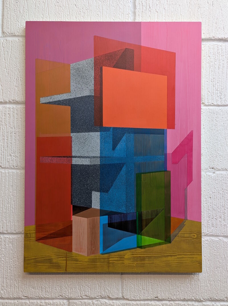 Artifact (Magenta) - 59.4 x 84.1 cm - Acrylic on panel - 2026