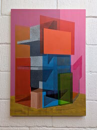 Artifact (Magenta) - 59.4 x 84.1 cm - Acrylic on panel - 2026