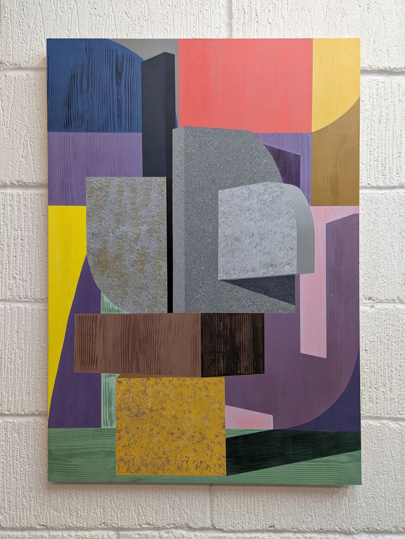 Maquette 4 (Concrete Toucan) - 59.4 x 84.1 cm - Acrylic on panel - 2026