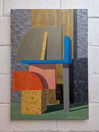 Tower (Grey) - 59.4 x 84.1 cm - Acrylic on panel - 2026