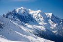 Mont Blanc seen fron Argentierre