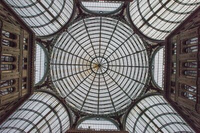 Roof of arcade in Naples