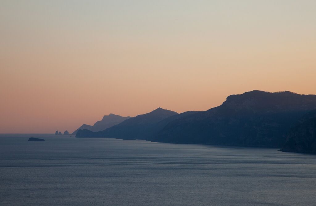 Sunset along Sorrento Peninsular