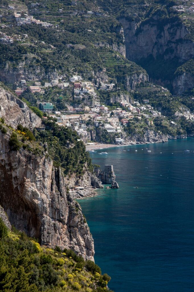 positano from Sorrento road