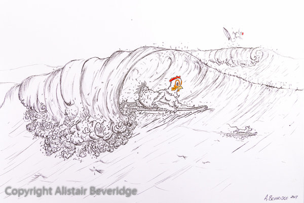Grabbing a Barrel