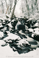 Becky Falls after an extreme snow fall