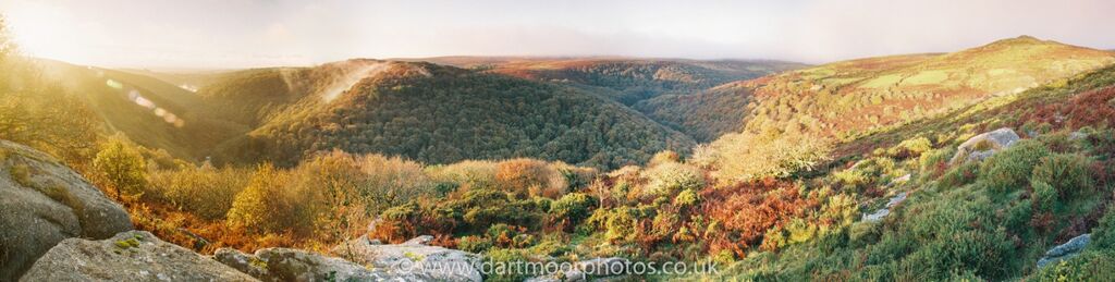 The Dart Gorge panorama