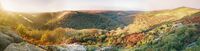 The Dart Gorge panorama