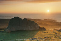 Haytor misty sunrise