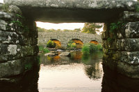 Postbridge evening rays of light