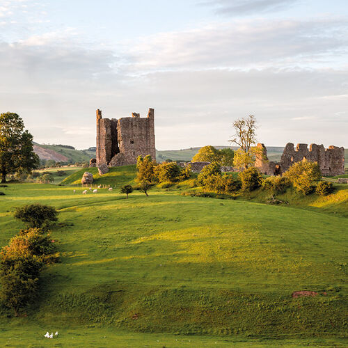 AUGUST - SOFT LIGHT ON BROUGH CASTLE