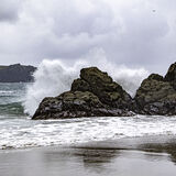 Storm at Kynance Cove