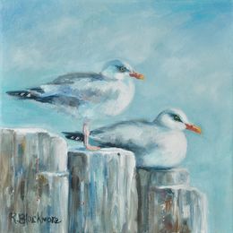 Seagulls Resting SOLD