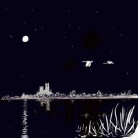 Late Home - 6x6" Greetings Card