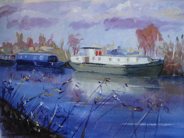 Green Barge at Ely