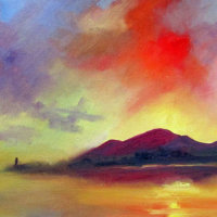 Sunset over Criffel