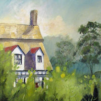 Sunshine on a Thatched Cottage