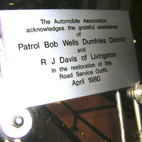 Plaque on Bike in Museum