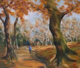 Autumn Walking II (28x32)