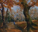 Autumn Walking II (28x32)