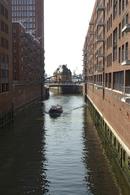 Hamburg canal and warehouses