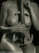 Seated Nude with Ring and Violin