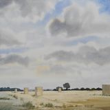Bales near Anwick, Lincolnshire.