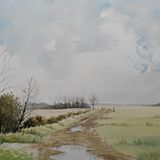 Farm Track with Puddles off Mareham Lane