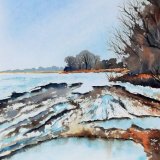 Puddles In The Snow, Mareham Pastures