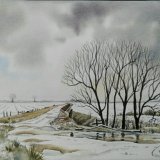 Winter, Looking Back to Mareham Lane